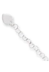 remarkable small heart link silver bracelet for babies and kids